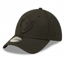 Бейсболка Las Vegas Raiders New Era Black On Black Historic Logo 39THIRTY