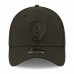 Бейсболка Las Vegas Raiders New Era Black On Black Historic Logo 39THIRTY