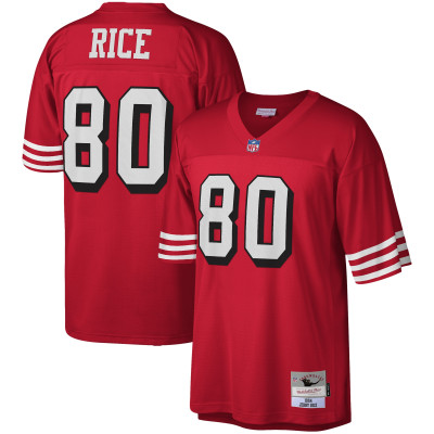 Джерси San Francisco 49ers Jerry Rice Mitchell & Ness Scarlet Legacy Replica