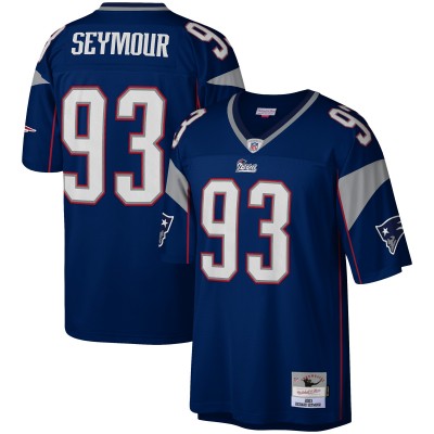 Игровая джерси Richard Seymour New England Patriots 2003 Legacy Replica - Navy