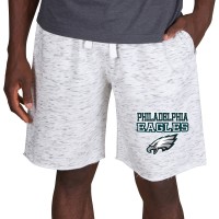 Шорты Philadelphia Eagles Concepts Sport Alley Fleece - White/Charcoal