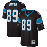 Джерси Carolina Panthers Steve Smith Mitchell & Ness Black Legacy Replica
