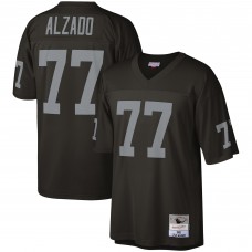 Джерси Las Vegas Raiders Lyle Alzado Mitchell & Ness Black Legacy Replica