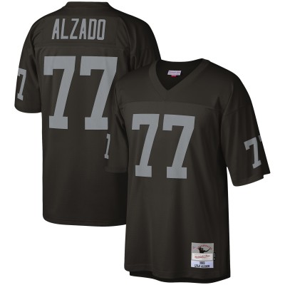 Джерси Las Vegas Raiders Lyle Alzado Mitchell & Ness Black Legacy Replica