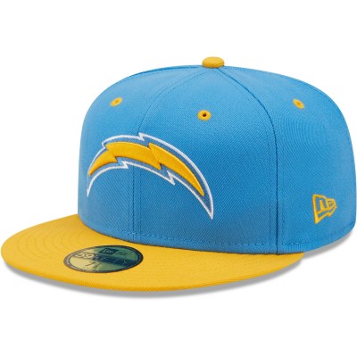 Бейсболка Los Angeles Chargers New Era Blue/Gold Flipside 2Tone 59FIFTY