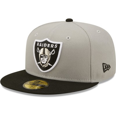 Бейсболка Las Vegas Raiders New Era Flipside 2Tone 59FIFTY - Gray/Black