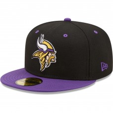 Бейсболка Minnesota Vikings New Era Black/Purple Flipside 2Tone 59FIFTY