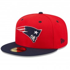 Бейсболка New England Patriots New Era Red/ Flipside 2Tone 59FIFTY