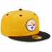 Бейсболка Pittsburgh Steelers New Era Gold/Black Flipside 2Tone 59FIFTY