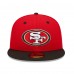 Бейсболка San Francisco 49ers New Era Scarlet/Black Flipside 2Tone 59FIFTY