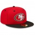Бейсболка San Francisco 49ers New Era Scarlet/Black Flipside 2Tone 59FIFTY