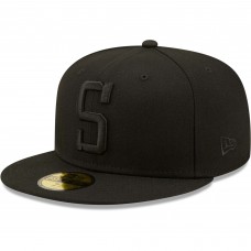 Бейсболка Pittsburgh Steelers New Era Team Black on Black Alternate Logo 59FIFTY
