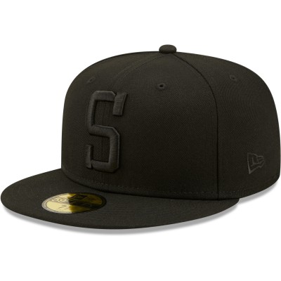 Бейсболка Pittsburgh Steelers New Era Black on Black Alternate Logo 59FIFTY