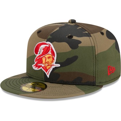 Бейсболка Tampa Bay Buccaneers New Era Historic Woodland 59FIFTY - Camo
