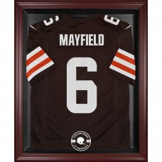 Cleveland Browns Fanatics Authentic Mahogany Framed 75th Anniversary Season Logo Jersey Display Case
