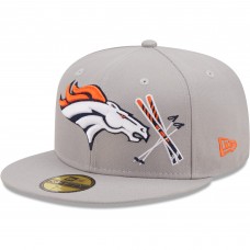 Бейсболка Denver Broncos New Era City Describe 59FIFTY - Gray