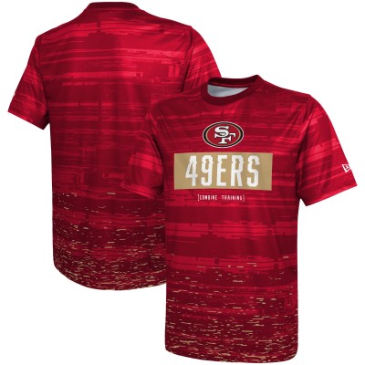 Футболка San Francisco 49ers New Era Combine Authentic Sweep - Scarlet