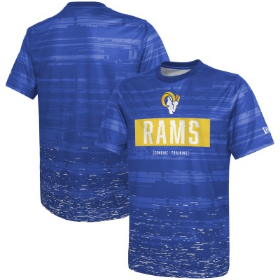 Los Angeles Rams New Era Combine Authentic Sweep T-Shirt - Royal - оригинальная атрибутика Лос-Анджелес Рэмс