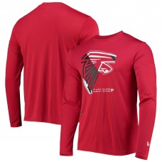 Футболка с длинным рукавом Atlanta Falcons New Era Combine Authentic Sections - Red