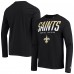 Футболка с длинным рукавом New Orleans Saints New Era Combine Authentic Split Line - Black