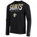 Футболка с длинным рукавом New Orleans Saints New Era Combine Authentic Split Line - Black