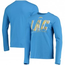 Футболка с длинным рукавом Los Angeles Chargers New Era Combine Authentic Static Abbreviation - Powder Blue