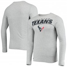 Футболка с длинным рукавом Houston Texans New Era Combine Authentic Stated - Heathered Gray