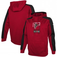 Толстовка с капюшоном Atlanta Falcons New Era Combine Authentic Rise - Red