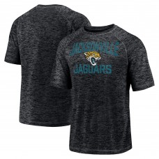 Mens Black Jacksonville Jaguars Nimble Feet Striated Space Dye Raglan T-Shirt