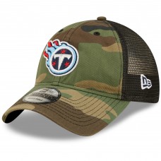 Tennessee Titans New Era Basic 9TWENTY Trucker Snapback Hat - Camo/Black