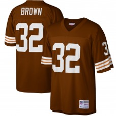 Джерси Cleveland Browns Jim Brown Mitchell & Ness Brown Big & Tall 1963 Retired Player Replica Джерси Cleveland Browns Jim Brown Mitchell & Ness Brown Big & Tall 1963 Retired Player Replica
