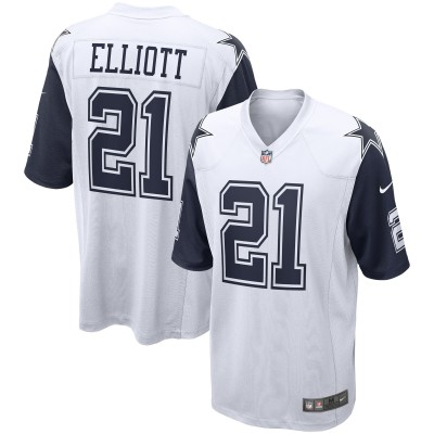 Игровая джерси Ezekiel Elliott Dallas Cowboys Nike Alternate Game - White