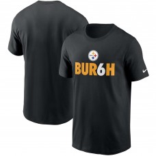 Футболка Pittsburgh Steelers Nike Hometown Collection Bur6h - Black