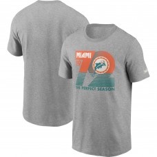Miami Dolphins Nike Hometown Collection 1972 T-Shirt - Heathered Gray