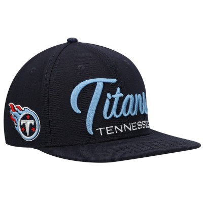Бейсболка Tennessee Titans Pro Standard Script Wordmark Snapback - Navy