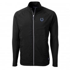 Indianapolis Colts Cutter & Buck Black Adapt Eco Knit Full-Zip Jacket