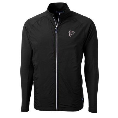 Кофта на молнии Atlanta Falcons Cutter & Buck Adapt Eco Knit - Black