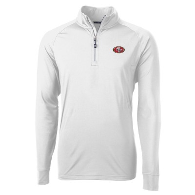 Кофта на короткой молнии San Francisco 49ers Cutter & Buck Adapt Eco Knit - White