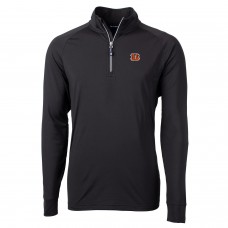 Кофта с короткой молнией Cincinnati Bengals Cutter & Buck Adapt Eco Knit - Black