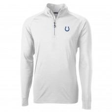 Кофта на короткой молнии Indianapolis Colts Cutter & Buck Adapt Eco Knit- White