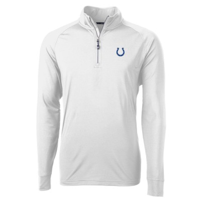 Кофта на короткой молнии Indianapolis Colts Cutter & Buck Adapt Eco Knit- White