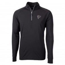 Кофта с короткой молнией Atlanta Falcons Cutter & Buck Adapt Eco Knit - Black