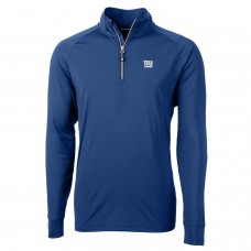Кофта с короткой молнией New York Giants Cutter & Buck Adapt Eco Knit - Royal