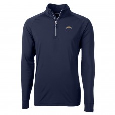 Кофта с короткой молнией Los Angeles Chargers Cutter & Buck Adapt Eco Knit - Navy