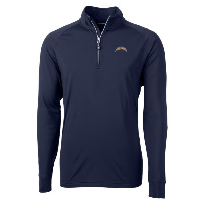 Кофта с короткой молнией Los Angeles Chargers Cutter & Buck Adapt Eco Knit - Navy