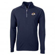 Кофта с короткой молнией Los Angeles Rams Cutter & Buck Adapt Eco Knit - Navy
