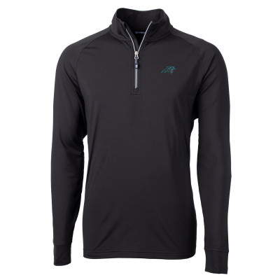 Пуловер Carolina Panthers Cutter & Buck Black Adapt Eco Knit Jacket