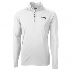 Кофта на короткой молнии New England Patriots Cutter & Buck Adapt Eco Knit- White