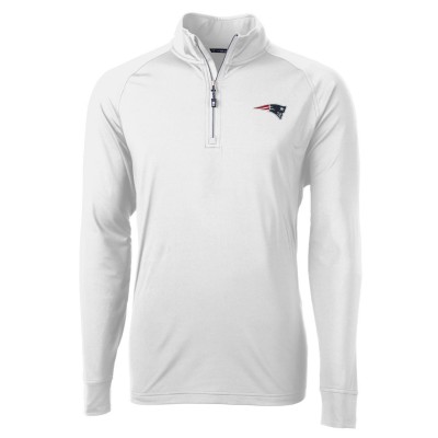 Кофта на короткой молнии New England Patriots Cutter & Buck Adapt Eco Knit- White
