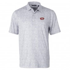 Поло San Francisco 49ers Cutter & Buck Pike Constellation Print Stretch - Gray Поло San Francisco 49ers Cutter & Buck Pike Constellation Print Stretch - Gray